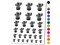 Potted Saguaro Cactus Succulent Plant Temporary Tattoo Water Resistant Fake Body Art Set Collection